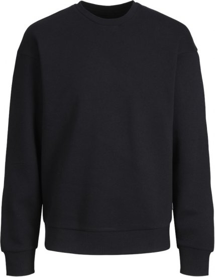 Jack & Jones BRADLEY Sweatshirt Black - Pulóverek & kapucnis pulóverek - Pulóverek & Kapucnis pulóver 2XL-12XL