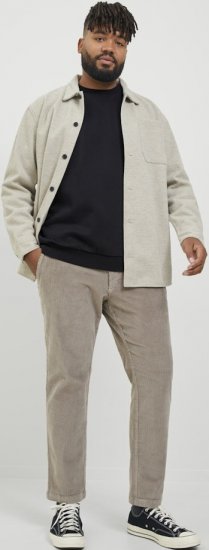 Jack & Jones BRADLEY Sweatshirt Black - Pulóverek & kapucnis pulóverek - Pulóverek & Kapucnis pulóver 2XL-12XL