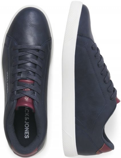 Jack & Jones Bosley Sneakers Navy Blazer/Red Dahlia - Férfi cipők 40-52 - 