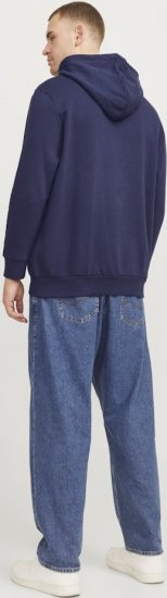 Jack & Jones CALEB Hoodie Navy Blazer - Pulóverek & kapucnis pulóverek - Pulóverek & Kapucnis pulóver 2XL-12XL