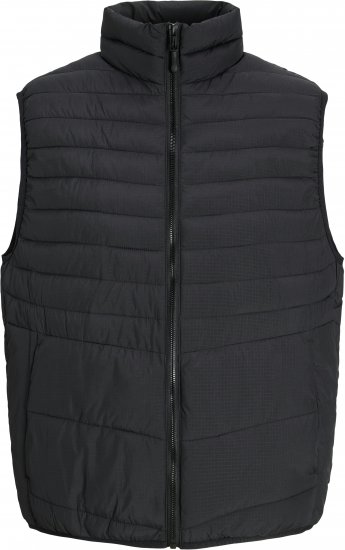 Jack & Jones STATE Vest Black - Kabátok - Nagyméretű Kabátok - 2XL-8XL