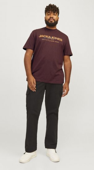 Jack & Jones JJALVIS Vineyard Wine - Pólók - Nagyméretű pólók - 2XL-14XL