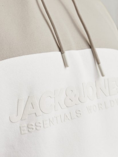 Jack & Jones LEGACY 2 Color Hoodie Beige - Pulóverek & kapucnis pulóverek - Pulóverek & Kapucnis pulóver 2XL-12XL