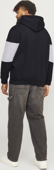 Jack & Jones LEGACY 2 Color Hoodie Black - Pulóverek & kapucnis pulóverek - Pulóverek & Kapucnis pulóver 2XL-12XL