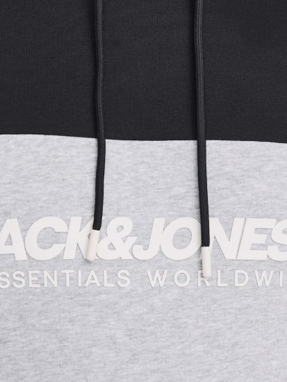 Jack & Jones LEGACY 2 Color Hoodie Black - Pulóverek & kapucnis pulóverek - Pulóverek & Kapucnis pulóver 2XL-12XL