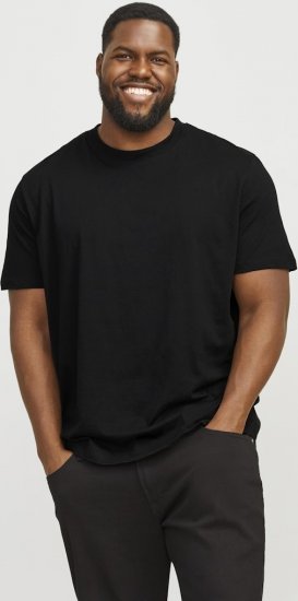 Jack & Jones JJEBRADLEY T-Shirt Black - Pólók - Nagyméretű pólók - 2XL-14XL