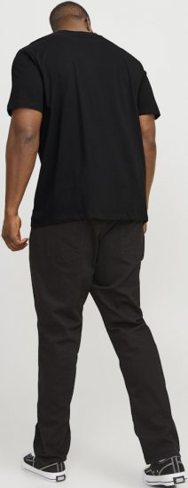 Jack & Jones JJEBRADLEY T-Shirt Black - Pólók - Nagyméretű pólók - 2XL-14XL