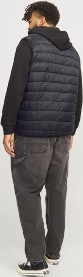 Jack & Jones SPRINT BODYWARMER With Collar Black - Kabátok - Nagyméretű Kabátok - 2XL-8XL