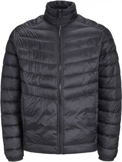 Jack & Jones SPRINT Quilted Collar Jacket Black - Kabátok - Nagyméretű Kabátok - 2XL-8XL