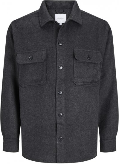Jack & Jones BRADLEY OLLIE Overshirt LS Black - Ingek - Ingek 2XL-10XL