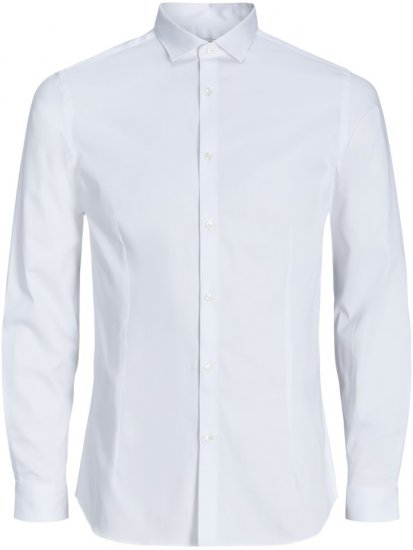 Jack & Jones ARMA LS Shirt White - Ingek - Ingek 2XL-10XL