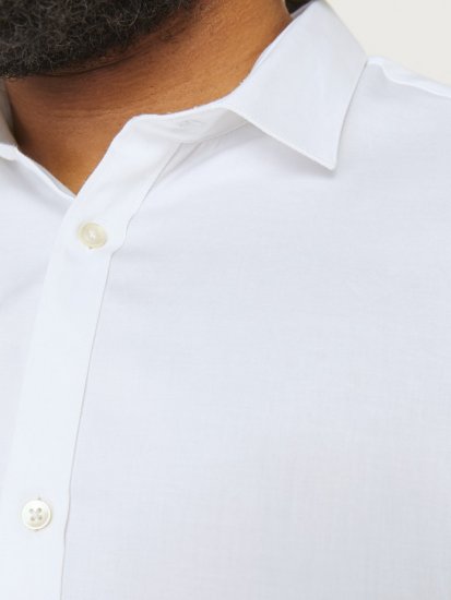 Jack & Jones ARMA LS Shirt White - Ingek - Ingek 2XL-10XL