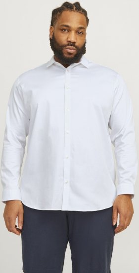 Jack & Jones ARMA LS Shirt White - Ingek - Ingek 2XL-10XL