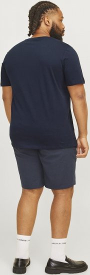 Jack & Jones CORP Logo Play 5 T-Shirt Navy Blazer - Pólók - Nagyméretű pólók - 2XL-14XL