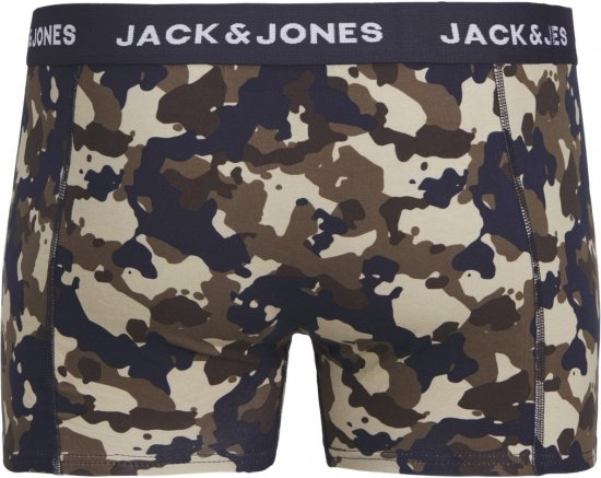 Jack & Jones JACCAMOFLAGE Trunks 3-Pack Navy Blazer - Alsónemű & strandruhák - Nagyméretű Alsónemű 2XL-8XL