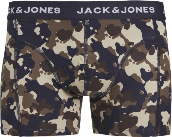 Jack & Jones JACCAMOFLAGE Trunks 3-Pack Navy Blazer - Alsónemű & strandruhák - Nagyméretű Alsónemű 2XL-8XL