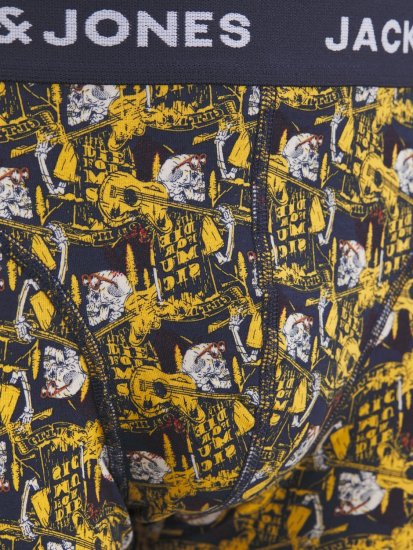 Jack & Jones SKULLROCK Trunks 3-Pack Navy Blazer - Alsónemű & strandruhák - Nagyméretű Alsónemű 2XL-8XL