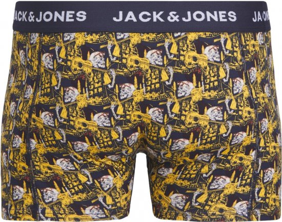 Jack & Jones SKULLROCK Trunks 3-Pack Navy Blazer - Alsónemű & strandruhák - Nagyméretű Alsónemű 2XL-8XL