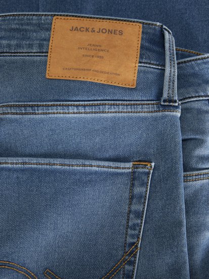 Jack & Jones JJIMIKE JJICON I.K. SQ 027 Jeans Blue Denim - Farmer & nadrág - Farmer és nadrág - W40-W70