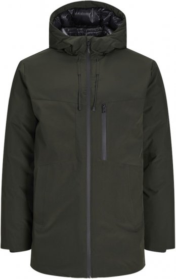 Jack & Jones PAYNE Windproof Parka Green - Kabátok - Nagyméretű Kabátok - 2XL-8XL