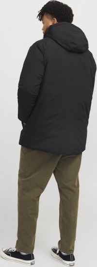 Jack & Jones PAYNE Windproof Parka Black - Kabátok - Nagyméretű Kabátok - 2XL-8XL