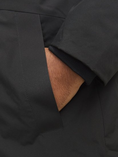 Jack & Jones PAYNE Windproof Parka Black - Kabátok - Nagyméretű Kabátok - 2XL-8XL