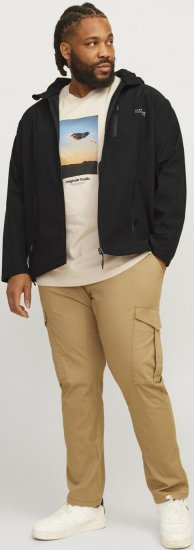 Jack & Jones JJTAYLOR Softshell Jacket Black - Kabátok - Nagyméretű Kabátok - 2XL-8XL