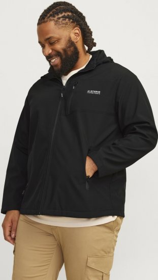 Jack & Jones JJTAYLOR Softshell Jacket Black - Kabátok - Nagyméretű Kabátok - 2XL-8XL