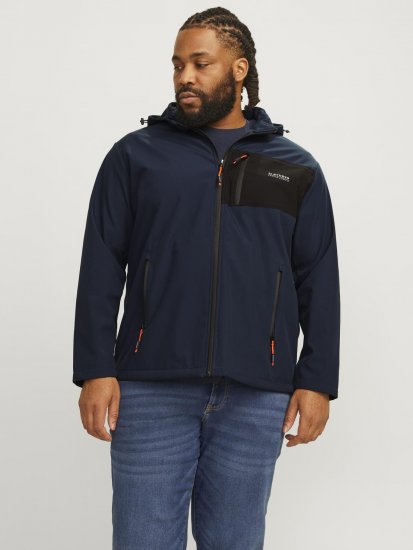 Jack & Jones JJTAYLOR Softshell Jacket Navy Blazer - Kabátok - Nagyméretű Kabátok - 2XL-8XL