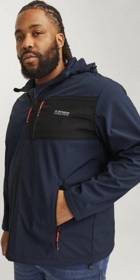 Jack & Jones JJTAYLOR Softshell Jacket Navy Blazer - Kabátok - Nagyméretű Kabátok - 2XL-8XL
