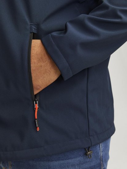 Jack & Jones JJTAYLOR Softshell Jacket Navy Blazer - Kabátok - Nagyméretű Kabátok - 2XL-8XL