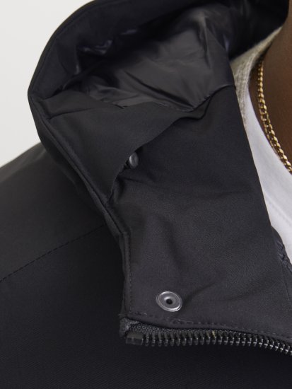 Jack & Jones KEEN Windproof Parka Black - Kabátok - Nagyméretű Kabátok - 2XL-8XL