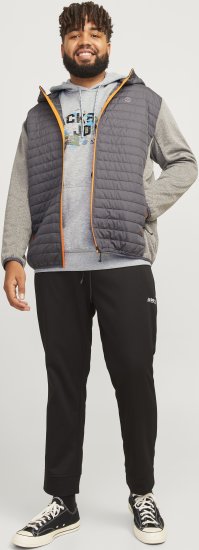 Jack & Jones JCOOUTDOOR Hoodie Light Grey - Pulóverek & kapucnis pulóverek - Pulóverek & Kapucnis pulóver 2XL-12XL