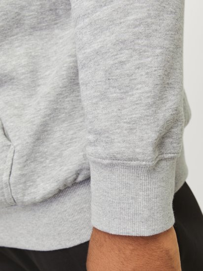 Jack & Jones JCOOUTDOOR Hoodie Light Grey - Pulóverek & kapucnis pulóverek - Pulóverek & Kapucnis pulóver 2XL-12XL