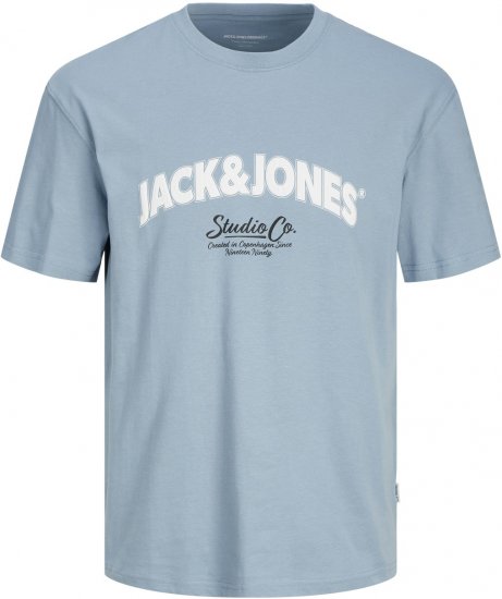 Jack & Jones JORBRONX T-Shirt Light Blue - Pólók - Nagyméretű pólók - 2XL-14XL