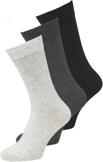 Jack & Jones RAFAEL Socks 3-Pack Grey - Alsónemű & strandruhák - Nagyméretű Alsónemű 2XL-8XL