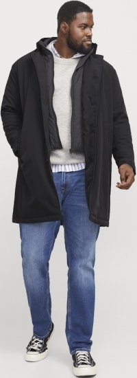 Jack & Jones REMY Windproof Water-resistant Softshell Jacket Black - Kabátok - Nagyméretű Kabátok - 2XL-8XL