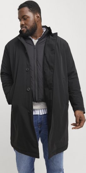 Jack & Jones REMY Windproof Water-resistant Softshell Jacket Black - Kabátok - Nagyméretű Kabátok - 2XL-8XL