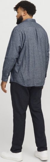 Jack & Jones NORRIS Flannel Long Sleeve Shirt Navy Blazer - Ingek - Ingek 2XL-10XL