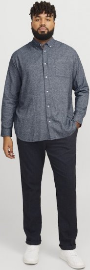 Jack & Jones NORRIS Flannel Long Sleeve Shirt Navy Blazer - Ingek - Ingek 2XL-10XL