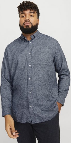 Jack & Jones NORRIS Flannel Long Sleeve Shirt Navy Blazer - Ingek - Ingek 2XL-10XL