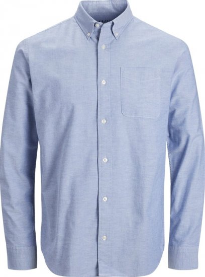 Jack & Jones Brook Oxford Long Sleeve Shirt Cashmere Blue - Ingek - Ingek 2XL-10XL