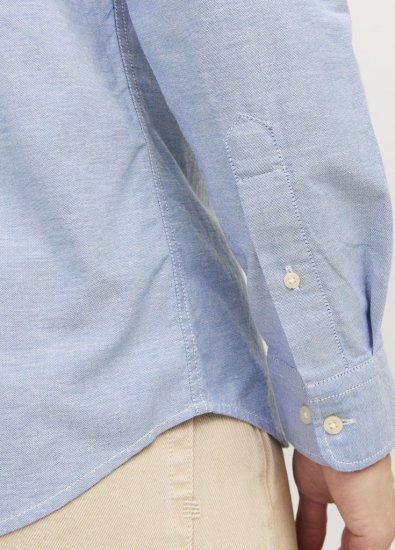 Jack & Jones Brook Oxford Long Sleeve Shirt Cashmere Blue - Ingek - Ingek 2XL-10XL