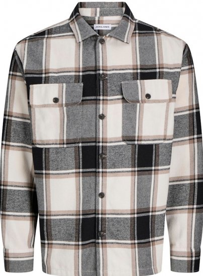 Jack & Jones Charge Overshirt Long Sleeve Crockery - Ingek - Ingek 2XL-10XL
