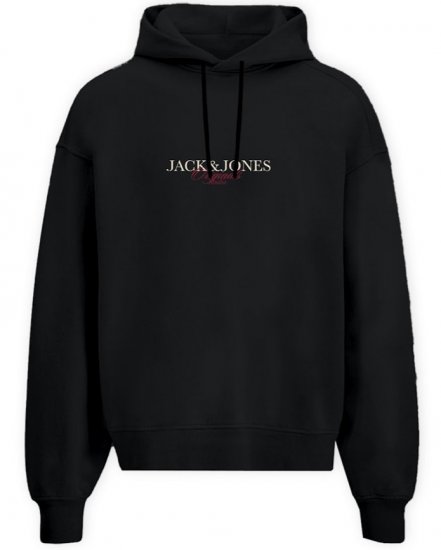 Jack & Jones Billyburg Sweatshirt Black - Pulóverek & kapucnis pulóverek - Pulóverek & Kapucnis pulóver 2XL-12XL