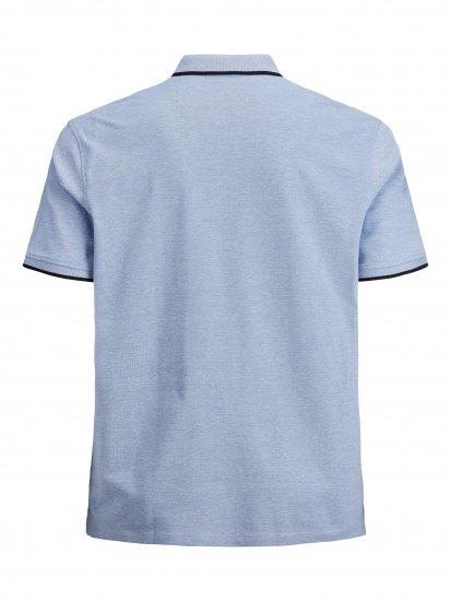 Jack & Jones PAULOS Short Sleeve Polo Light Blue/PS - Pólóingek - Galléros Pólók 2XL-8XL - Pólóingek 2XL-8XL