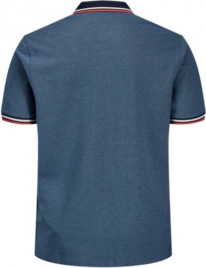 Jack & Jones PAULOS Short Sleeve Polo Denim Blue/PS - Pólóingek - Galléros Pólók 2XL-8XL - Pólóingek 2XL-8XL