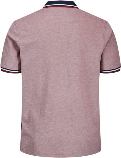 Jack & Jones PAULOS Short Sleeve Polo Rio Red/PS - Pólóingek - Galléros Pólók 2XL-8XL - Pólóingek 2XL-8XL