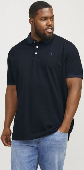 Jack & Jones PAULOS Short Sleeve Polo Dark Navy/PS - Pólóingek - Galléros Pólók 2XL-8XL - Pólóingek 2XL-8XL