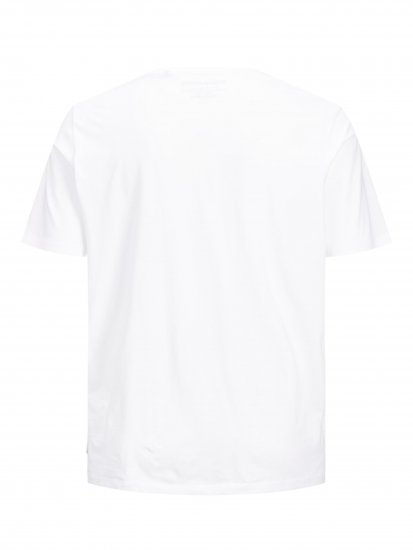Jack & Jones Organic Basic T-shirt White - Pólók - Nagyméretű pólók - 2XL-14XL